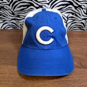 X AUCN 0103 Thrifted Fitted OSFA '47 Brand Chicago Cubs Hat GWOSLOO.19